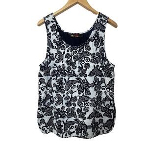Fire Dragon By Bernard Foong Cotton Sleeveless Top Tunic Women’s Sz Medium